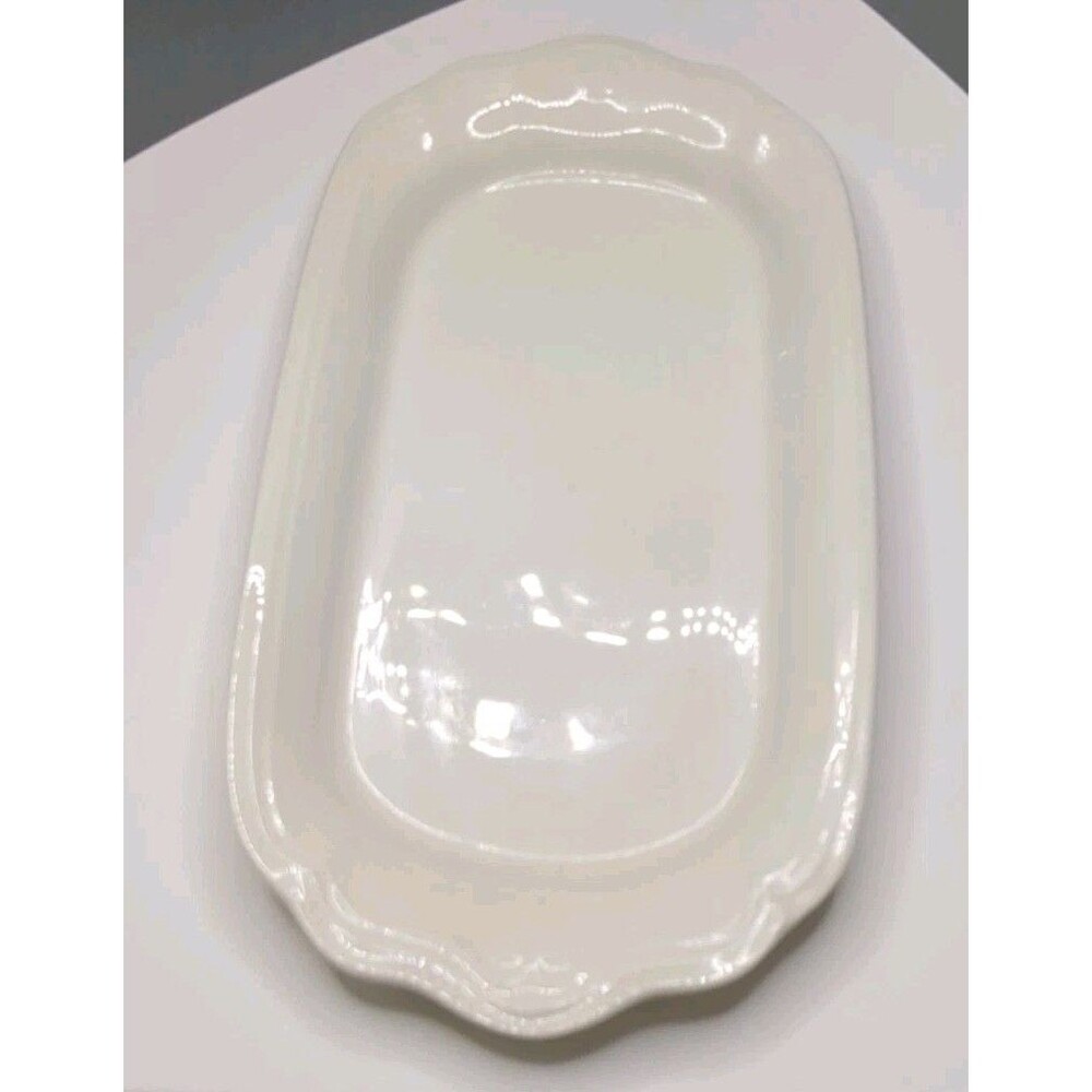 Lenox Casual Elegance Cream Butter Dish Bottom Only - USA